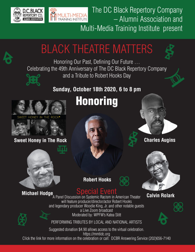 A poster with black people and the words " honoring " in green.