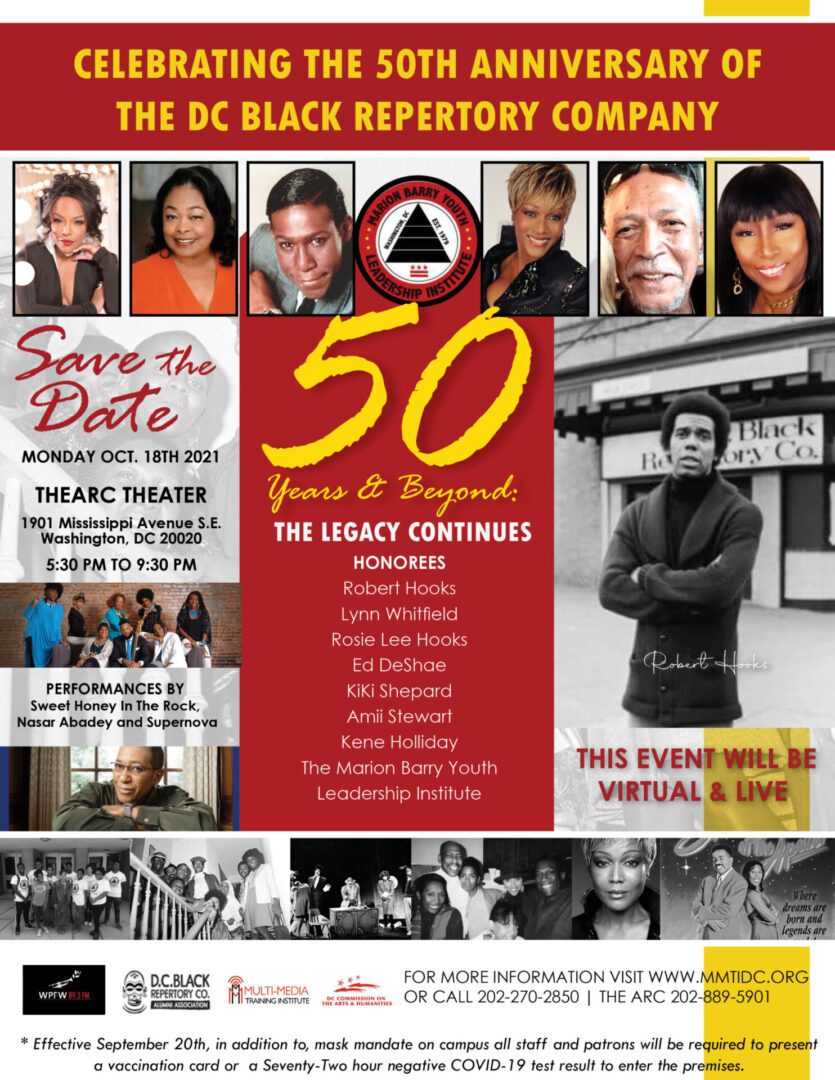 A poster of the 5 0 years and beyond event.