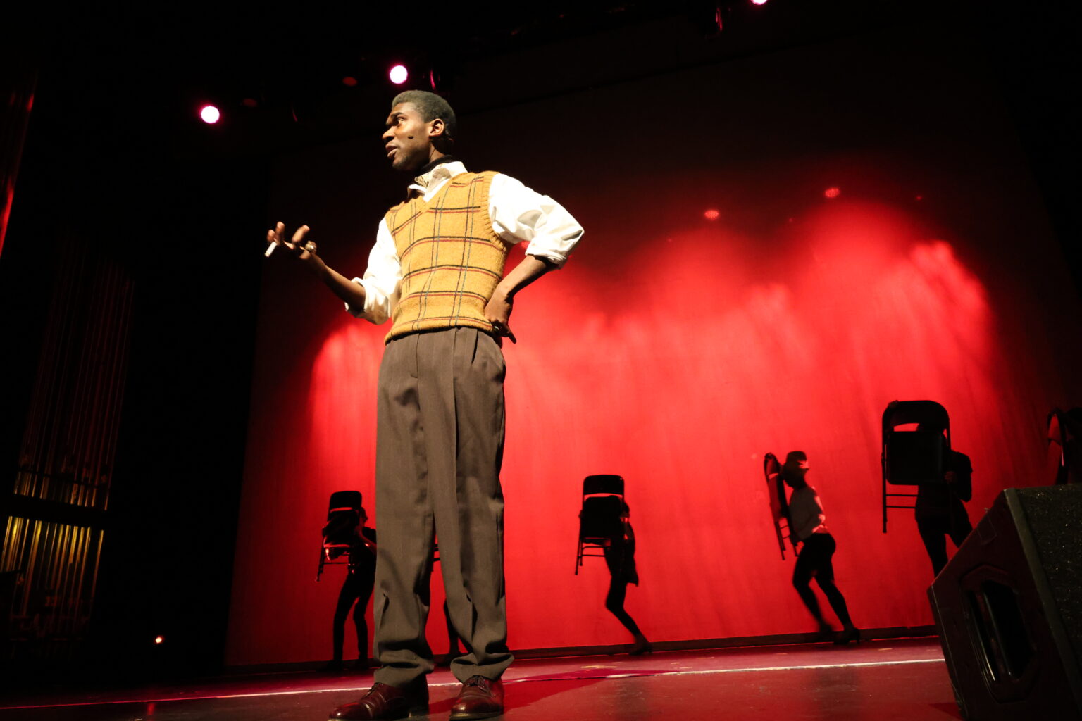 Joshua Leggett as James Baldwin