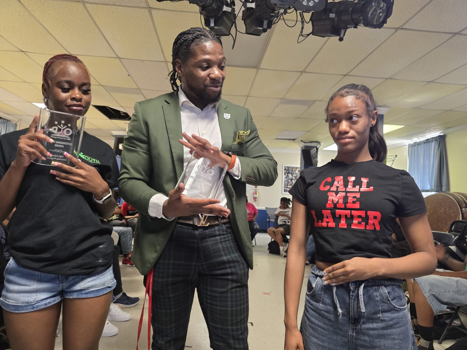 Summer students with Mr. Davenport
